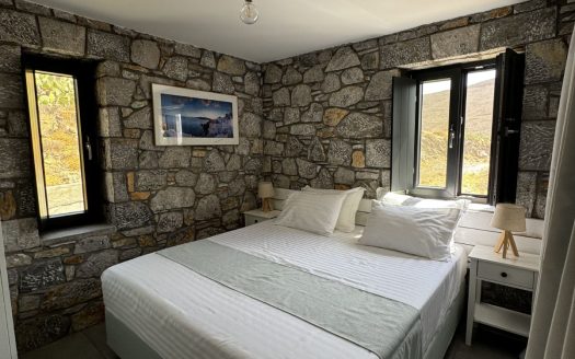 Casa Petra Astypalea stone-built living room