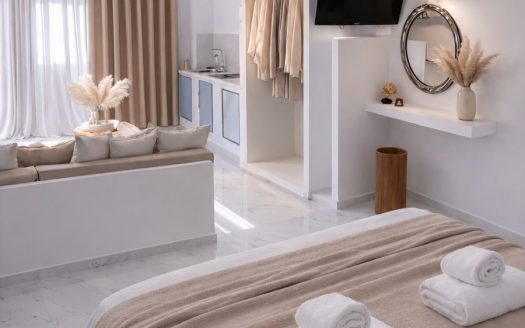 Zafferano Suites | Sunset Suite | Castle & Wind Mills View